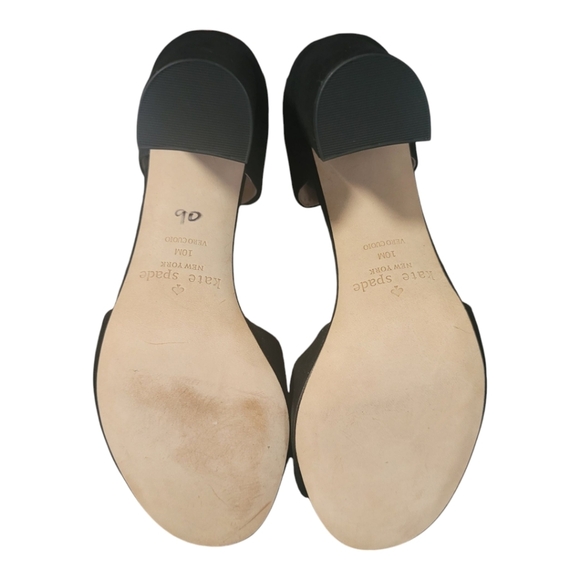 Kate Spade New York Oasis Lace Up High Heel Sandals - 10M - Black Suede - NWOT - Picture 9 of 9